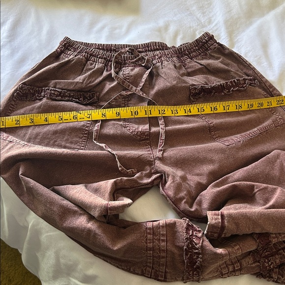 EUC FP One Arabella Elegant Wide Leg Pants - in Mocha Mauve (Pockets) - Picture 9 of 9